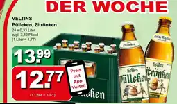 Getränkeparadies Gefromm Veltins pülleken, zitronken Angebot