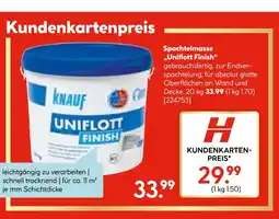 Hellweg Knauf spachtelmasse uniflott finish Angebot