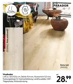 Hellweg Parador vinylboden Angebot