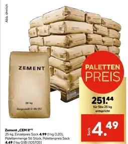 Hellweg Zement cem ii Angebot