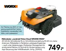 Hellweg Worx mähroboter „landroid vision cloud wr305e m500“ Angebot