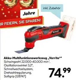 Hellweg Einhell akku-multifunktionswerkzeug varrito Angebot