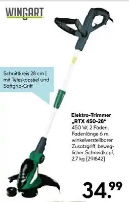 Hellweg Wingart elektro-trimmer rtx 450-28 Angebot