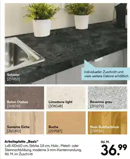 Hellweg Arbeitsplatte „basic“ Angebot