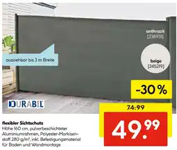 Hellweg Durabil flexibler sichtschutz Angebot