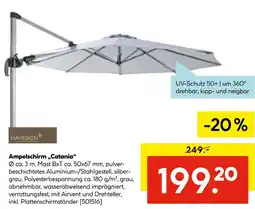 Hellweg Haveson ampelschirm „catania“ Angebot