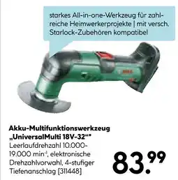 Hellweg Bosch akku-multifunktionswerkzeug universalmulti 18v-32 Angebot