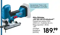 Hellweg Bosch akku-stichsäge gst 18v-125 s professional Angebot