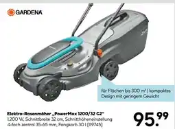 Hellweg Gardena elektro-rasenmäher powermax 1200/32 g2 Angebot