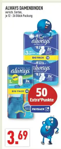 Marktkauf Always ultra day damenbinden big pack 18 stück Angebot