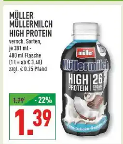 Marktkauf Müller müllermilch high protein Angebot