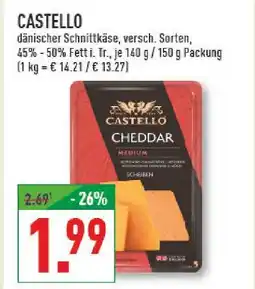 Marktkauf Castello cheddar medium Angebot