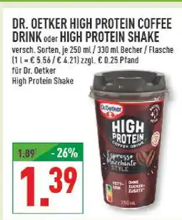 Marktkauf Dr. oetker high protein coffee drink Angebot