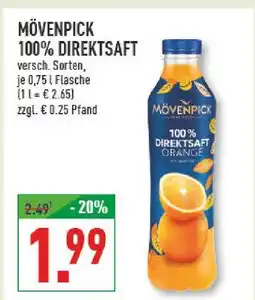 Marktkauf Mövenpick 100% direktsaft orange Angebot