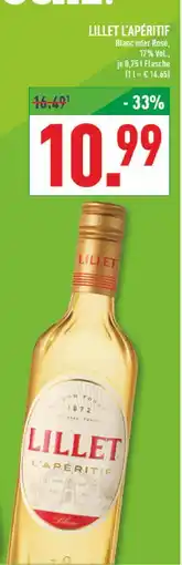 Marktkauf Lillet l'apéritif blanc Angebot