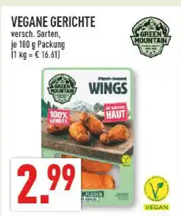Marktkauf Green mountain vegane gerichte Angebot
