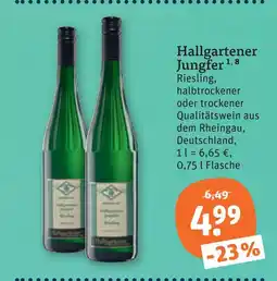 tegut Hallgartener jungfer riesling Angebot