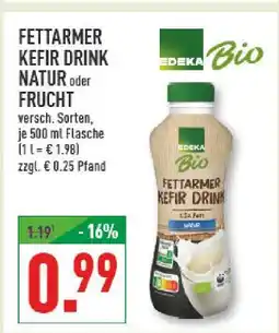 Marktkauf Edeka bio fettarmer kefir drink natur Angebot