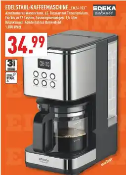 Marktkauf Edeka zuhause edelstahl-kaffeemaschine cm24-183 Angebot