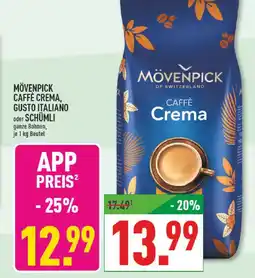 Marktkauf Mövenpick caffè crema gusto italiano Angebot