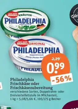tegut Philadelphia frischkäse Angebot