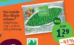 tegut Bio inside bio-mark-erbsen Angebot