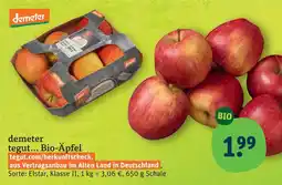 tegut Demeter bio-äpfel Angebot
