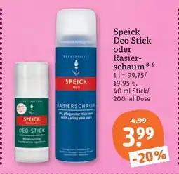 tegut Speick deo stick Angebot