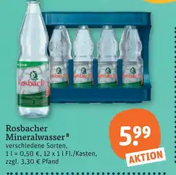 tegut Rosbacher mineralwasser Angebot