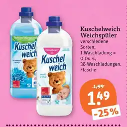 tegut Kuschelweich weichspüler Angebot