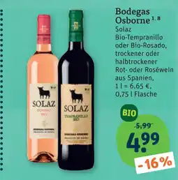 tegut Bodegas osborne solaz bio-tempranillo Angebot