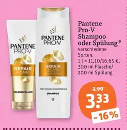 tegut Pantene pro-v shampoo Angebot
