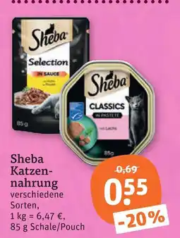 tegut Sheba katzennahrung Angebot