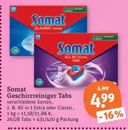 tegut Somat geschirrreiniger tabs Angebot