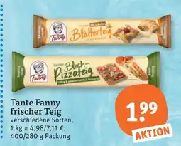 tegut Tante fanny frischer teig Angebot