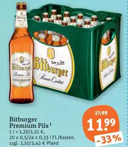 tegut Bitburger premium pils Angebot