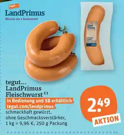 tegut Landprimus fleischwurst Angebot