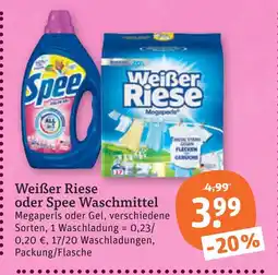 tegut Weißer riese oder spee waschmittel Angebot