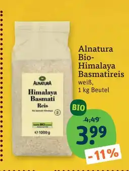 tegut Alnatura bio-himalaya basmatireis weiß Angebot