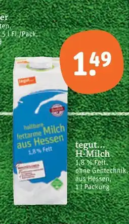 tegut Tegut... h-milch Angebot