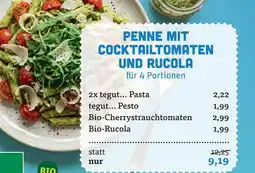 tegut Tegut... penne mit cocktailtomaten und rucola Angebot