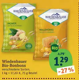 tegut Wiedenbauer bio-bonbons Angebot