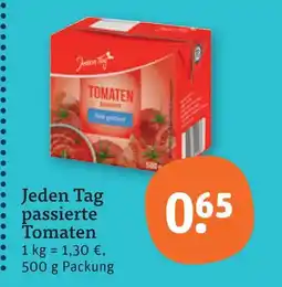 tegut Jeden tag passierte tomaten Angebot