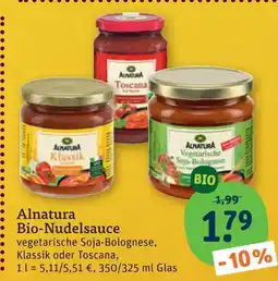 tegut Alnatura bio-nudelsauce Angebot