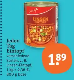 tegut Jeden tag eintopf Angebot