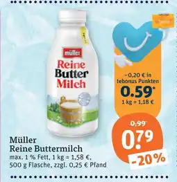 tegut Müller reine buttermilch Angebot