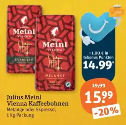 tegut Julius meinl vienna kaffeebohnen Angebot