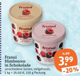 tegut Franui himbeeren in schokolade Angebot