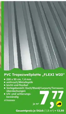 Globus Baumarkt Pvc trapezwellplatte flexi w20 Angebot