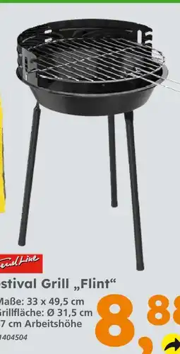 Globus Baumarkt Trendline festival grill flint Angebot